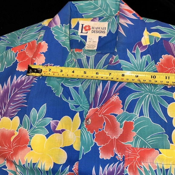 Vintage 1970s Hawaii Button Up Shirt & Hat Sz Large In Mint Unworn Condition! - Picture 15 of 16